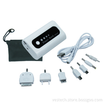 Solar Power Bank Charger, External Power Bank for Mobile, 5000mAh Power Bank